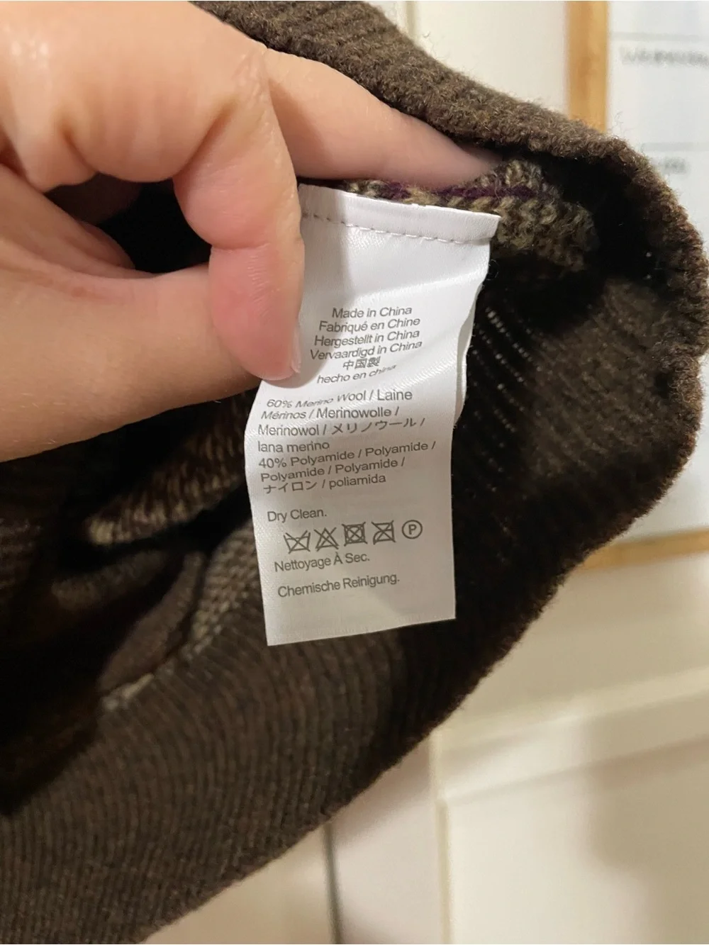 J. Crew Rugged Merino V-Neck Cardigan Sweater in Glen Plaid